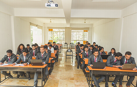 Class Rooms in SB College of Management in North Bangalore