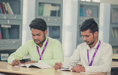Top management College Library in North Bangalore 
