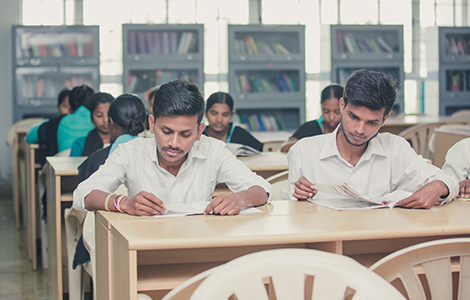 Library in a top nursing course in Bangalore